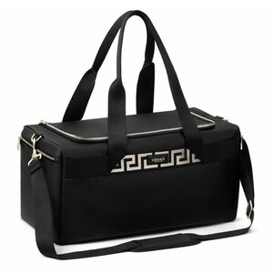 Versace Black Travel Duffle Gym with Red Interior